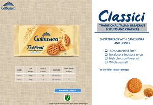 Biscuits à la menthe ThéFroll avec miel et sucre de canne 400g Galbusera Biscuits de petit-déjeuner italiens authentiques GVerdi Sélection de nourriture italienne - Product Image 5