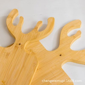 Tabla de cortar de bambú Antler, rectangular, multifuncional, para cocina, postres, desayuno, bandeja para servir, tabla de cortar de madera - Product Image 4