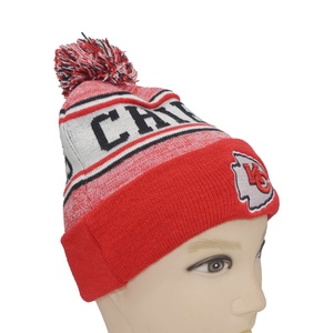 Wholesale High Quality Promotional Knitted Fashion Designer <strong>Beanie</strong> <strong>Pom</strong> <strong>Pom</strong> Hats Embroidered Custom <strong>Pom</strong> <strong>Beanie</strong> Hat - Product Image 5