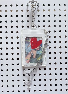Porte-clés K-<span class=keywords><strong>pop</strong></span> personnalisés en cuir PU, accessoires de sac, mini album photo, breloques de sac à main, porte-cartes photo K-<span class=keywords><strong>pop</strong></span> - Product Image 4