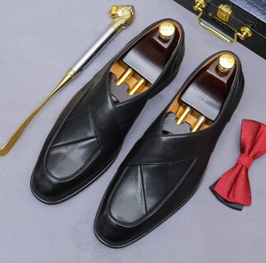 Chaussures décontractées confortables, antidérapantes, respirantes et légères pour hommes, en cuir Oxford, style mocassins, à enfiler, pour le bureau, la carrière, les mariages, intemporelles - Product Image 3