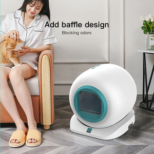 Vente en gros Vaisseau spatial Conception Grande Capacité Automatique Autonettoyant APP Télécommande Breveté Facile à Nettoyer <span class=keywords><strong>Litière</strong></span> pour Chat Pet - Product Image 2
