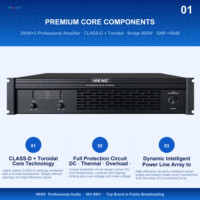 Amplificateur de puissance professionnel HK-A2201 2 canaux 2*200W pour système audio DJ, performances live et sonorisation PA