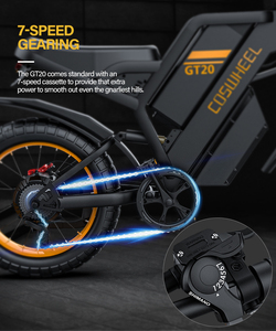 Vélo électrique tout-terrain Fat Tire avec moteur brushless 500W, batterie 48V 27Ah, freins à disque hydrauliques, autonomie 80km, capacité 150kg, pour adultes, idéal pour les sentiers urbains - Product Image 2