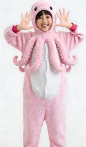 Conjunto <span class=keywords><strong>de</strong></span> Pijama <span class=keywords><strong>de</strong></span> una Pieza <span class=keywords><strong>de</strong></span> Terciopelo Ecológico Haoxuan con Diseño <span class=keywords><strong>de</strong></span> <span class=keywords><strong>Pulpo</strong></span> Rosa <span class=keywords><strong>para</strong></span> Niños, Unisex, Estilo <span class=keywords><strong>de</strong></span> Dibujos Animados, <span class=keywords><strong>Disfraz</strong></span> <span class=keywords><strong>para</strong></span> Jugar a Ser Otros - Product Image 5