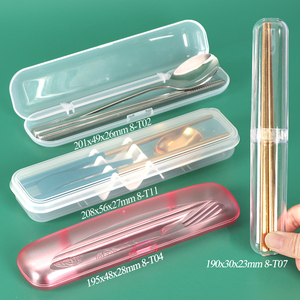 Boîte de rangement pour couverts de qualité alimentaire SUNSHING, ensemble de couverts, boîte de rangement pour cuillère, fourchette, couteau, étui à couverts, conteneur de couverts de voyage - Product Image 2