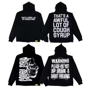 Sudadera con Capucha para Hombre 'THAT'S AWFUL LOT of COUGH SYRUP', <span class=keywords><strong>de</strong></span> Alta Calidad, 100% Algodón, Estilo Urbano, Sudadera Gruesa para Hombre - Product Image 2