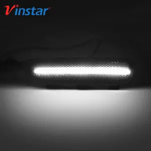 LED ön tampon koşu işık duman Lens beyaz LED reflektör işık BMW 3 serisi E46 M3 sadece 2001-2006