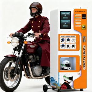 Các nhà sản xuất tại Trung Quốc Bán mũ bảo hiểm làm sạch máy bán hàng tự động với đồng xu mã QR mã thông báo hệ thống thanh toán bao gồm SDK chức năng - Product Image 1