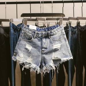 กางเกงขาสั้นเอวสูงสไตล์อเมริกันสำหรับเด็กผู้หญิงกางเกงขาสั้นแบบพิเศษแนวคาวบอยสะโพกเซ็กซี่ใหม่สำหรับฤดูร้อนของ2025 - Product Image 6