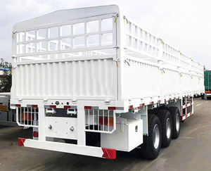 Semirremolque de Carga con Rejilla para Transporte de Animales, de Madera, de 3 Ejes y 40 Toneladas, Marca China, Nuevo - Product Image 1