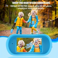 Binoculares de Visión Nocturna con Zoom Óptico 3X, Resistentes al Agua IPX4, Larga Duración para Oscuridad Total, 1312 pies, Recargables, Video 4K, para Camping