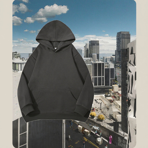 Sudadera con Capucha Extra Grande 100% Algodón para Mujer, Gruesa, 320 g/m², Transpirable, con Estampado Personalizado, Logotipo Bordado, Forrada, Informal, Deportiva - Product Image 3