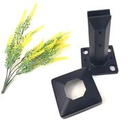 Spigot en acier inoxydable 2205 noir pour balustrades de terrasse, populaire et en promotion