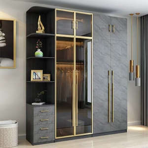 <span class=keywords><strong>Armoire</strong></span> <span class=keywords><strong>en</strong></span> aluminium nid d'abeille personnalisable : rangement moderne et durable pour grande chambre, écologique et peu encombrante - Product Image 1