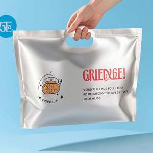 Mylar personnalisé de haute qualité étanche à l'humidité fermeture éclair sac à poignée en plastique pour vêtements chewing-gum et gelée couleur personnalisée - Product Image 2