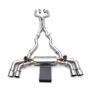Système d'échappement Catback Boska Valvetronic pour M5 F90 4.4T 2018-2023 en acier inoxydable poli avec tuyaux intermédiaires Z Catback - Product Image 1