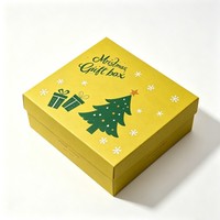 Boîte cadeau surprise en carton personnalisée avec base et couvercle en ruban pour baby shower, anniversaire, Noël, Saint-Valentin, fiançailles