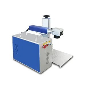 Beste Qualität JPT Raycus 50 W 60 W 100 W Faserlaser-Markierungsmaschine mit Rotation für Metallring-Schmuck