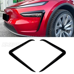 กรอบตกแต่งช่องลมด้านหน้าสำหรับรถยนต์รุ่น Y อุปกรณ์ตกแต่งรถยนต์สำหรับ Tesla Model Y 2024+ ฝาครอบกันชนแบบแยกส่วนสำหรับการปรับแต่ง - Product Image 3