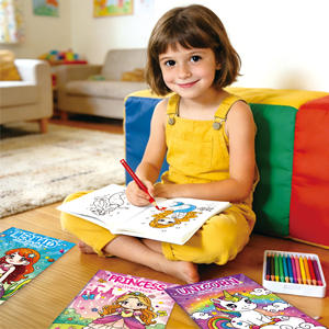 Libro de <span class=keywords><strong>Colorear</strong></span> Infantil de Dibujos Animados, Sirena Flash, 48 Páginas, Niña Unicornio, Caballo Arcoíris, Papel Offset, Hecho en China, Producto Nuevo - Product Image 4