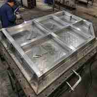Fabrication sur mesure de pièces en tôle d'acier inoxydable, découpe laser, pliage, soudage, service de fabrication pour composants structurels