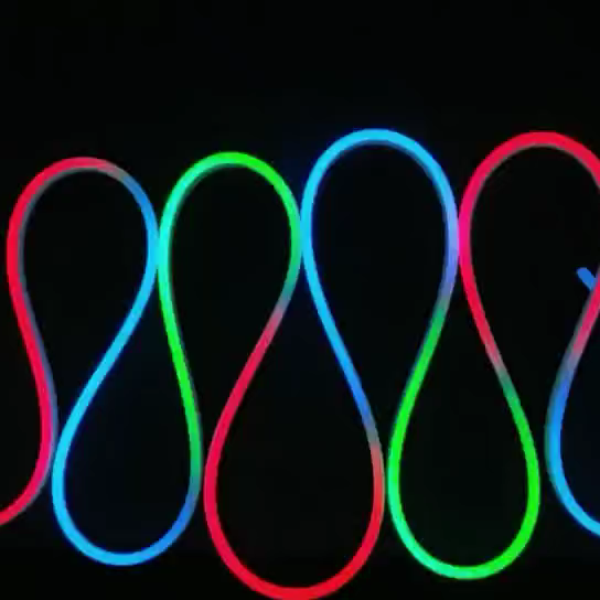 High Quality IP67 Multicolor RGB LED Strip Light Addressable Neon Tube Strip Plastic Landscape CRI 80 Dimmable Reasonable Price