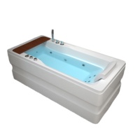 Baignoire autoportante de Massage à tourbillon Durable de 1700mm, bon marché
