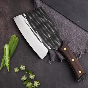 Couteau à désosser de <span class=keywords><strong>6</strong></span> pouces en acier inoxydable forgé à la main avec manche en bois pleine longueur, écologique, pour la cuisine domestique et les restaurants - Product Image 2