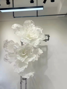 Nouvelles fournitures de conception, fleurs en papier faites à la main, décoration de fleurs géantes pour la décoration de la cérémonie de mariage, décoration d'événements - Product Image 3
