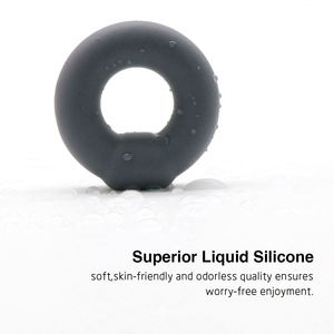シリコン製耐久性のあるゴム製ペニスリング 大人用セックスグッズ 男性用射精遅延コックリング 男性用ペニス用ゴムリングセックストイ - Product Image 2