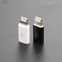 Adaptateur Mini OTG Micro USB vers Lightning pour iPhone 12 11 Pro XS Max XR X 10 8 7 Plus, connecteur Micro USB mâle vers iOS 8 broches femelle