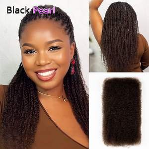 Meilleur 50 G/pc Microlocks <span class=keywords><strong>Afro</strong></span> Kinky <span class=keywords><strong>Cheveux</strong></span> en vrac <span class=keywords><strong>pour</strong></span> le tressage et Dreadlock Styles Fibre Synthétique Haute Température sur AliExpress Shop - Product Image 4