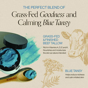 Увлажняющий крем для подтяжки кожи, органический бальзам из говяжьего сала с сырым медом - Product Image 2