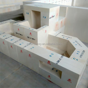 <span class=keywords><strong>Ladrillo</strong></span> <span class=keywords><strong>refractario</strong></span> de agujero de perro AZS 33 fundido, excelente resistencia a la erosión para horno de vidrio - Product Image 5