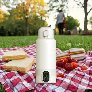 Bouilloire isotherme sans fil rechargeable en acier inoxydable 304 personnalisée avec contrôle de la température pour voiture et utilisation en extérieur - Product Image 3