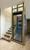 Ascenseur hydraulique domestique à profil bas sans gaine, mini-ascenseur personnalisé pour villa, ascenseur vertical intérieur pour maison familiale privée