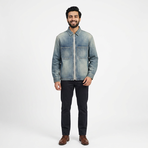 <b>Mens</b> Stylish Jean <b>Jacket</b> Casual Wear OEM Wholesale High Quality <b>Mens</b> Cotton Jeans <b>Jacket</b> Custom <b>Mens</b> <b>Denim</b> <b>Jacket</b> for Sale - Product Image 1