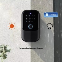 Caja de Seguridad Inteligente para Llaves con Control por Aplicación, Montada en Pared, con Reconocimiento de Huella Dactilar, Contraseña, Gran Capacidad, de Acero Aleado, para Llaves de Repuesto
