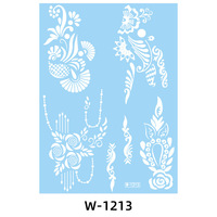 Beauté Design blanc arabe henné corps tatouage autocollant dentelle blanc mariage henné tatouage autocollant
