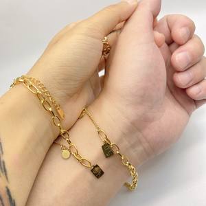 YICAI 316l Acero inoxidable 18K chapado en oro joyería al por mayor 12 horóscopo colgante oro Zodiaco collar - Product Image 4