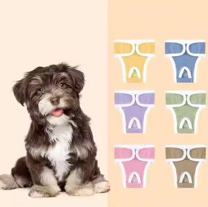 Celana fisiologis katun pakaian hewan peliharaan keselamatan anjing wanita Modern dicetak pembalut wanita untuk periode menstruasi klasik - Product Image 1