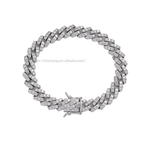 Hip Hop <b>Cuban</b> Bracelet 10mm <b>Cuban</b> Bracelet for Men Tanjing Fashion Lijing Necklace - Product Image 5