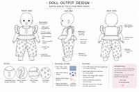 Vêtements de poupée personnalisés 1/6 en gros OEM/ODM pour tenues de poupées BJD en coton