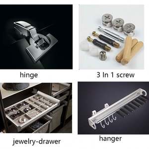 Ensemble de garde-robe en bois sur mesure pour chambre complète avec tiroirs coulissants et espace de suspension - Product Image 5