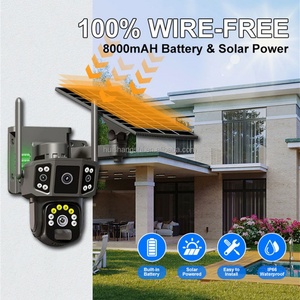 V380 12MP hd Three Screen Outdoor Wifi <b>Security</b> Network Camera Wireless Cctv Ptz 360 Ip 4g Sim Solar Safe Camera De Surveillance - Product Image 6