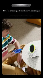 Nfc BT loa không dây Đa-Chức năng iPhones 17 không dây sạc cảm ứng điện thoại chủ RGB ánh sáng bluetooths Loa - Product Image 6