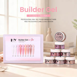 Gel de Extensión de Uñas Hanyi HEMA Free TPO Free de Textura Cremosa y Baja Temperatura, 9 Colores, Duración de <span class=keywords><strong>30</strong></span> Días, Gel Duro Personalizado OEM - Product Image 1