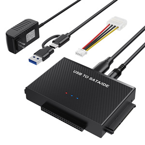 Câble adaptateur USB vers SATA IDE 2,5 3,5 pouces, boîtier SSD HDD avec alimentation pour ordinateur de bureau et ordinateur portable - Product Image 1