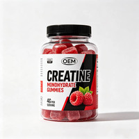 Creatina Monohidrato en Gomitas al por Mayor, OEM, para Crecimiento Muscular, Belleza, Pre-Entrenamiento, Energía, Fuerza, Antioxidante, Inmunidad, Sin Azúcar